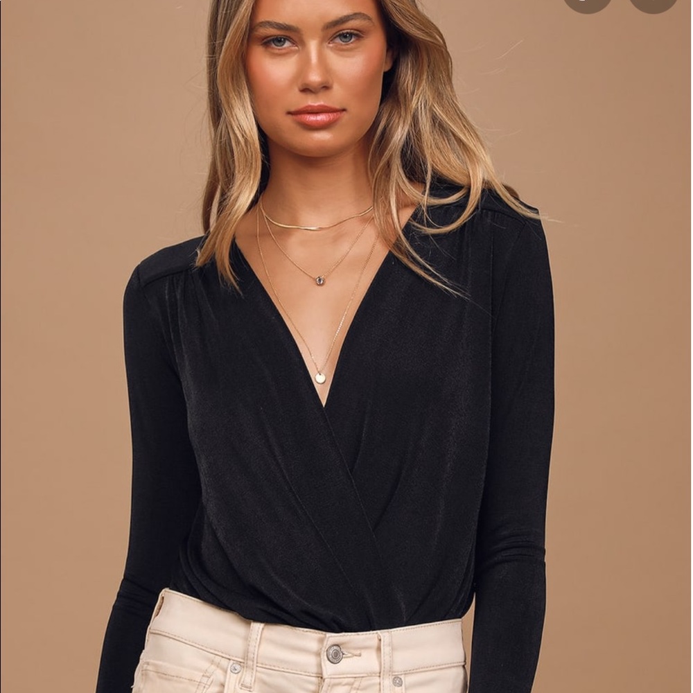 Free People Turnt Going Out Wrap Bodysuit